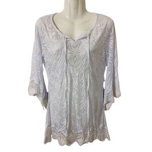 Mad Style Beach Cover Up Womens Small to Medium White Tear Drop